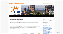 Desktop Screenshot of freie-waehler-mainz.de
