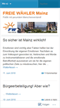 Mobile Screenshot of freie-waehler-mainz.de